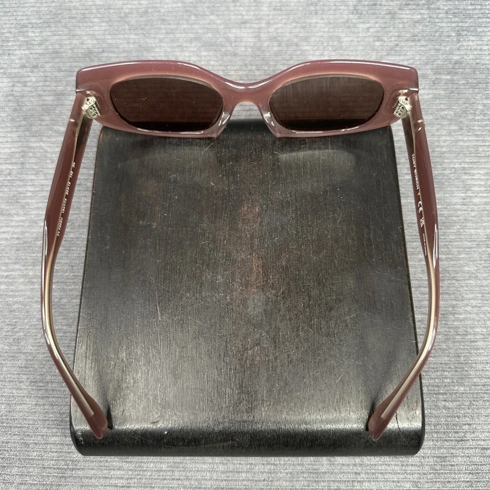 Tory Burch TY7202U Mauve Pink Rectangular Y2K Sunglasse Silver 1947/73 50-19-145